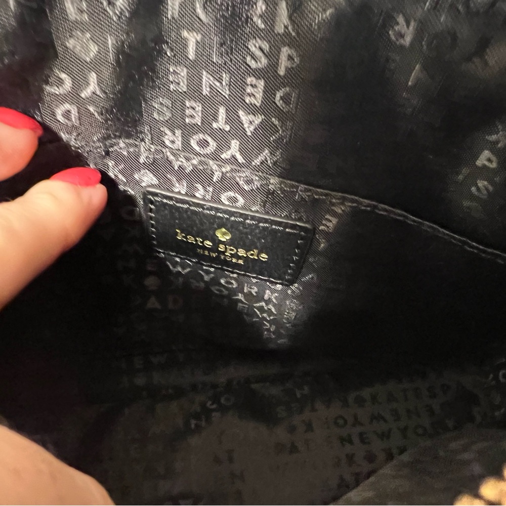 Kate Spade ♠️ Black Leather Crossbody Bag - Picture 11 of 12